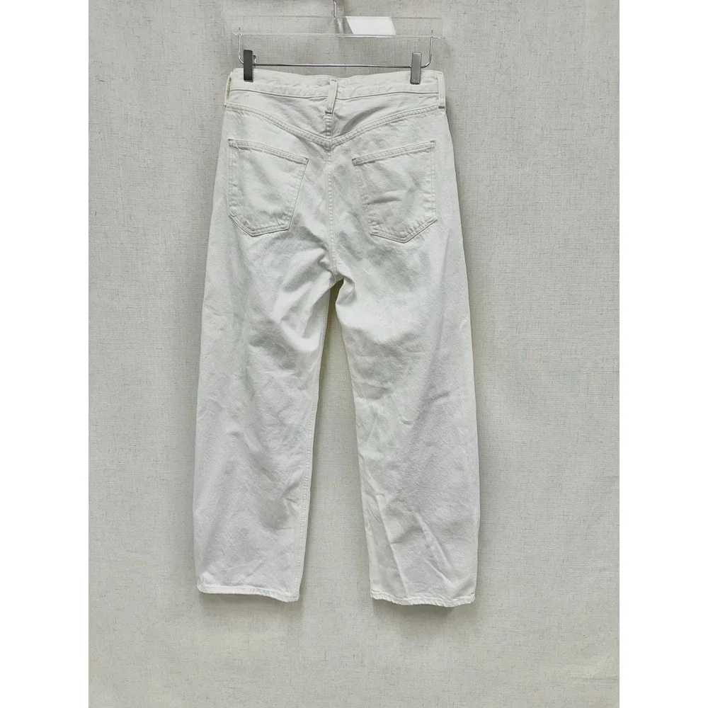 AGOLDE White Low Curve Jean in Milkshake Womens Size 27 100% Cotton A197B-1183